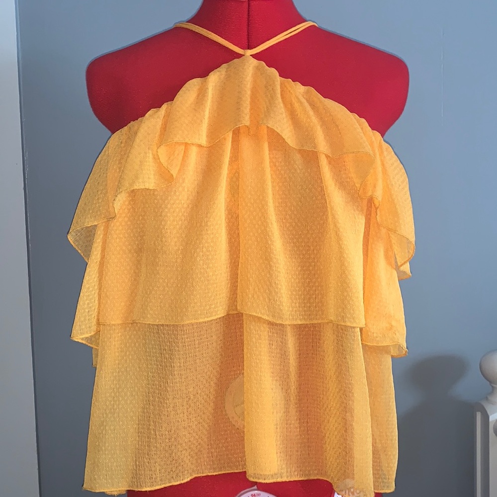 Zara Flowy Ruffle Blouse